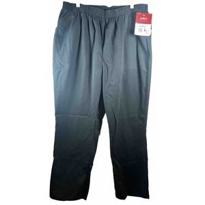 CHIC Women Pull On Black Jeans Stretch Waist Pants 20W Petite NWT 34x29 Pockets